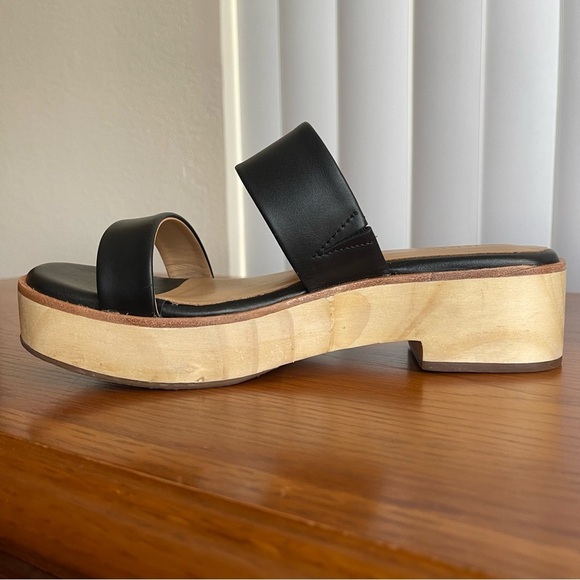 Nisolo Ellie All-Day Leather Clog Black Size 7.5 - Picture 4 of 16